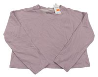Lila crop triko Nutmeg