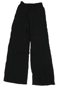 Černé lehké lehké kalhoty H&M