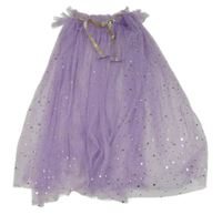 Kostým- fialový tylový plášť s hvězdami 