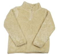 Béžová chlupatá mikina Mountain Warehouse