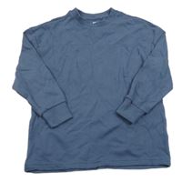 Tmavomodré žebrované triko F&F