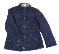 Tmavomodrá šusťáková zateplená bunda Baker