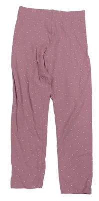 Růžové puntíkaté legíny Nutmeg