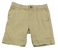 Béžové plátěné chino kraťasy River Island