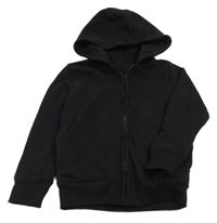 Černá propínací mikina s kapucí 