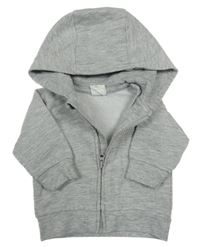 Světlešedá propínací mikina s kapucí H&M