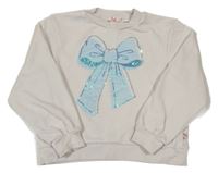 Světlešedá mikina s mašlí H&M