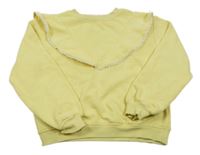 Žlutá mikina s bílým lemováním H&M