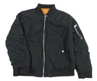 Černý šusťákový zateplený bomber H&M
