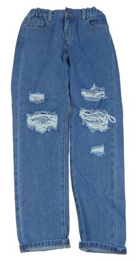 Modré rifle s prošoupáním Shein