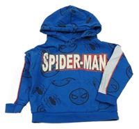 Modrá mikina se Spidermanem a kapucí Marvel