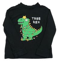 Černé triko s dinem