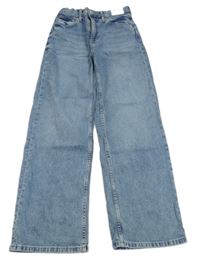 Nové - Modré wide leg rifle H&M