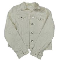 Bílí riflová crop bunda H&M