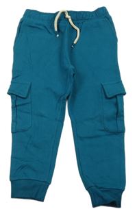 Petrolejové tepláky s kapsami Dunnes