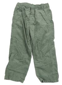 Světlekhaki manšestrové kalhoty H&M