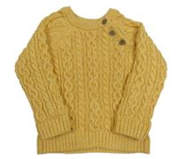 Okrový vzorovaný svetr John Lewis 