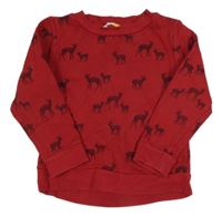 Červená mikina se srnkami John Lewis