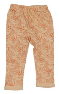 Světlerůžové tepláky s rybkami Topomini 