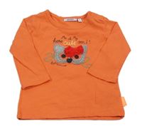 Oranžové triko s kočkou Mexx