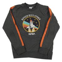 Tmavošedá mikina Nasa 