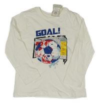 Nové - Bílé triko s míčem Primark