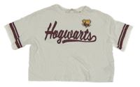 Bílé crop tričko Harry Potter H&M