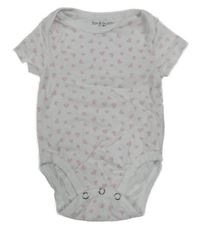 Bílo-světlerůžové srdíčkované body Sinsay 