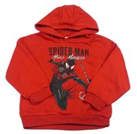 Červená mikina se Spider-manem a kapucí zn. PRIMARK