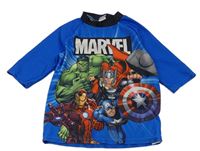 Modro-černé UV triko s Avengers PRIMARK