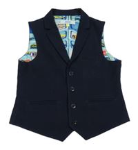 Tmavomodrá slavnostní vesta TED BAKER