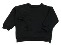 Černá oversize mikina s mašlemi F&F