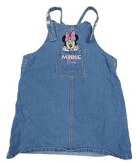 Modré riflové šaty s Minnie a kapsou PRIMARK