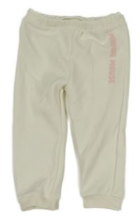 Smetanové teplé tepláky s nápisem - Minnie Mouse PRIMARK