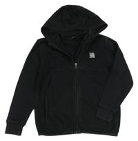 Černá propínací mikina s nášivkou a kapucí George