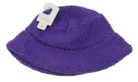 Nové - purpurový huňatý klobouk St. Bernard