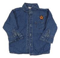 Modrá lehká riflová košile s hvězdičkou my baby