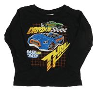 Černé triko s auty - Hot Wheels