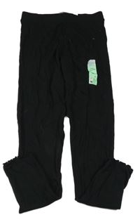 Nové - černé žebrované legíny PRIMARK