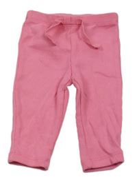 Růžové žebrované tepláky PRIMARK