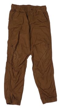 Tmavohnědé cuff jogger rifle H&M