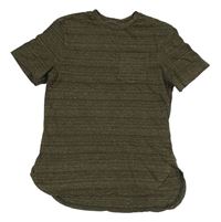 Khaki melírované tričko s kapsou F&F