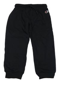 Černé tepláky s logem Champion