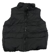 Černá šusťáková zateplená vesta H&M