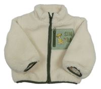 Světlebéžová huňatá podšitá bunda se Simbou Primark