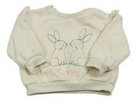 Béžová mikina s králíky a volánky M&S