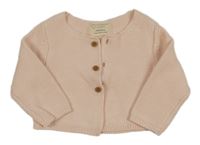 Světlerůžový propínací svetr Primark