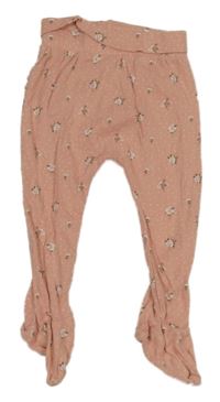 Starorůžové puntíkaté polodupky s květy George