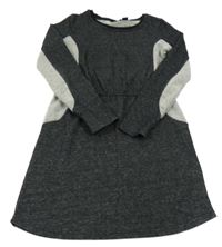 Černo-šedé melírované teplákové šaty Pepperts