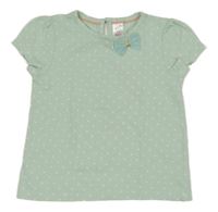 Mátové tričko s hvězdami a mašlí C&A